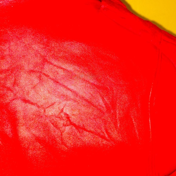 ZAC POSEN FOR TARGET LEATHER JACKET RED SZ MED FOR WOMAN - Picture 6 of 16